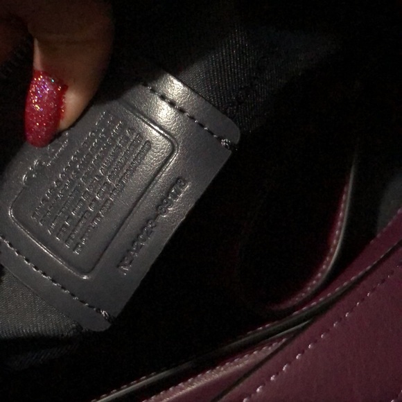 Gorgeous Deep Purple Coach Retail Gun metal chain bag - Picture 12 of 12